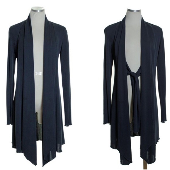 Cabi Navy Waterfall Cardigan